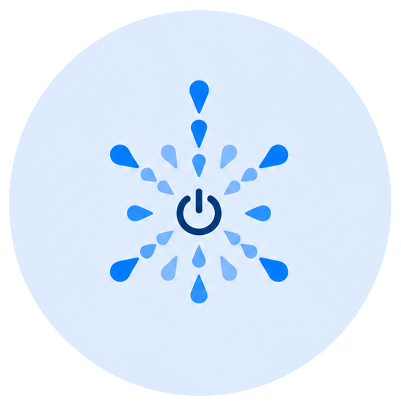 Icon AIRBOWL touch Panneau de commande intuitif
