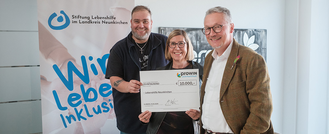 de gauche à droite : Sascha Winter (proWIN), Sonja Alt (Lebenshilfe), Thomas Latz (Lebenshilfe)