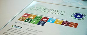 Auszeichnung klimaneutrales Unternehmen
